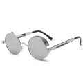 Classic Steampunk Round Metal Frame Sunglasses