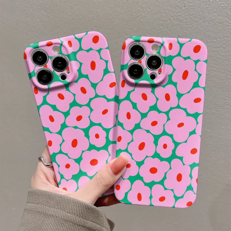 Flower Hard Shell Bumper Case for iPhone