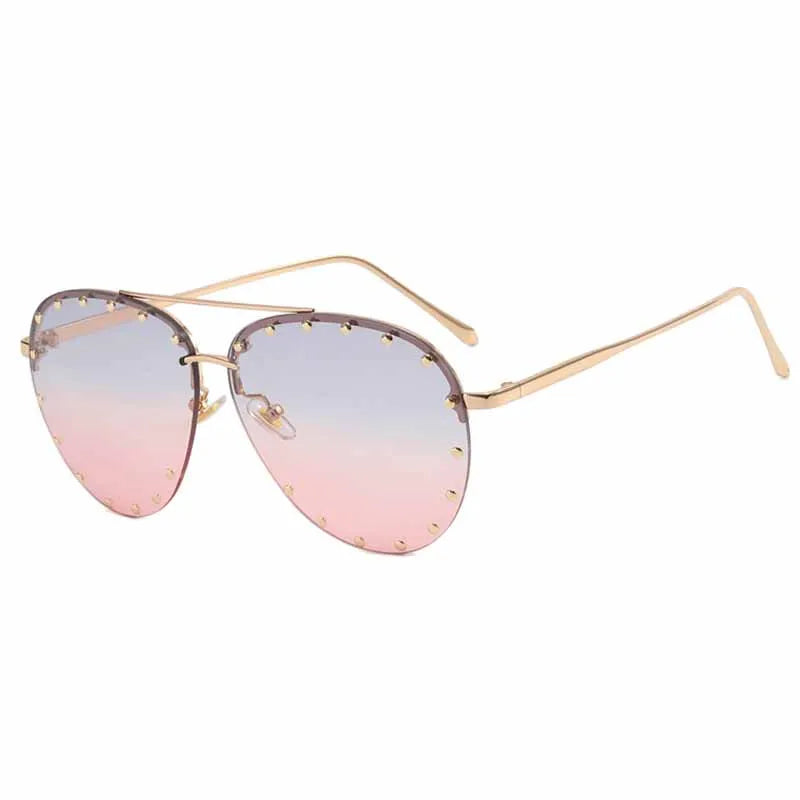 Oversized Vintage Rhinestone Sunglasses