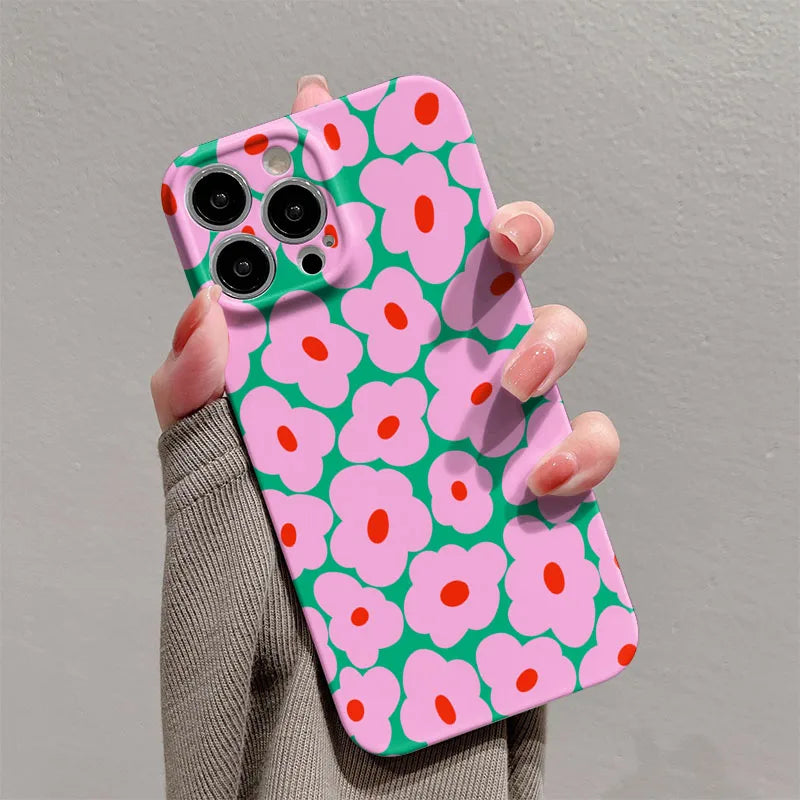 Flower Hard Shell Bumper Case for iPhone