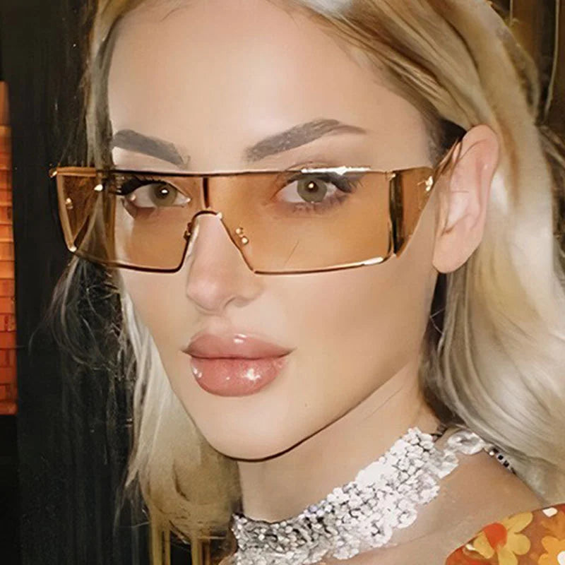 Y2K Oversized Rectangle Vintage Sunglasses