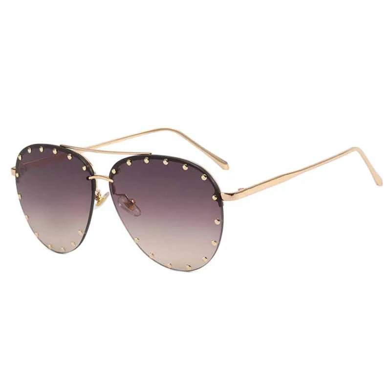 Oversized Vintage Rhinestone Sunglasses