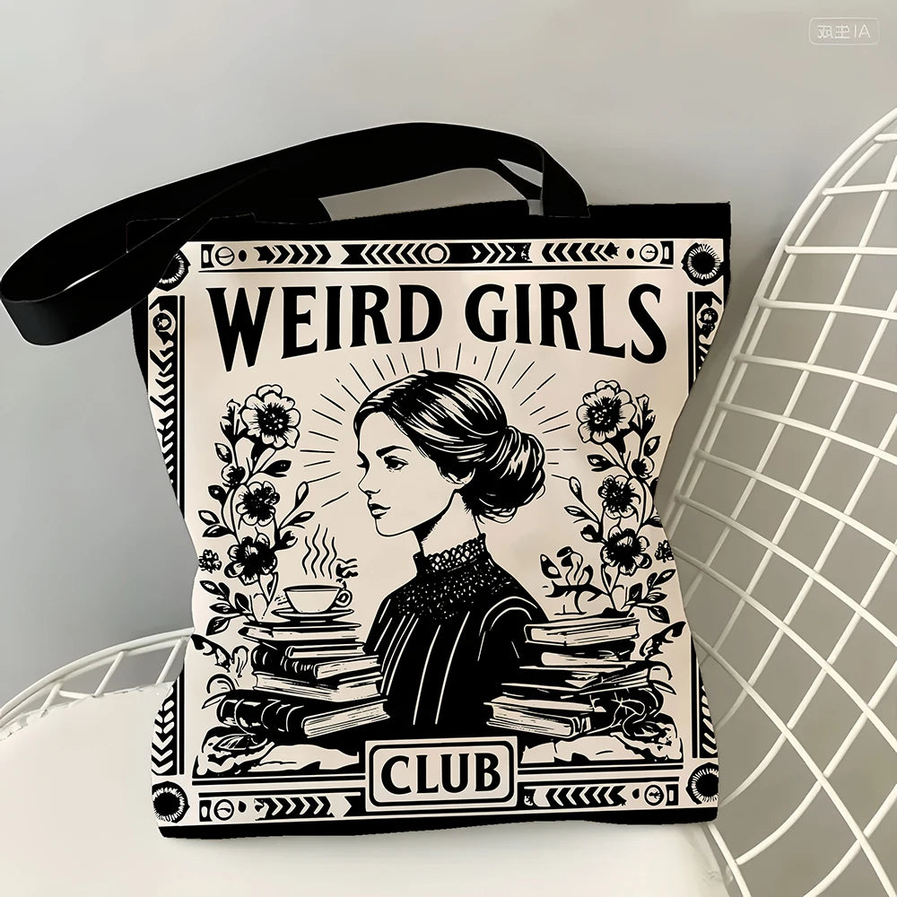 1 Pc Weird Girls Club Tote Bag