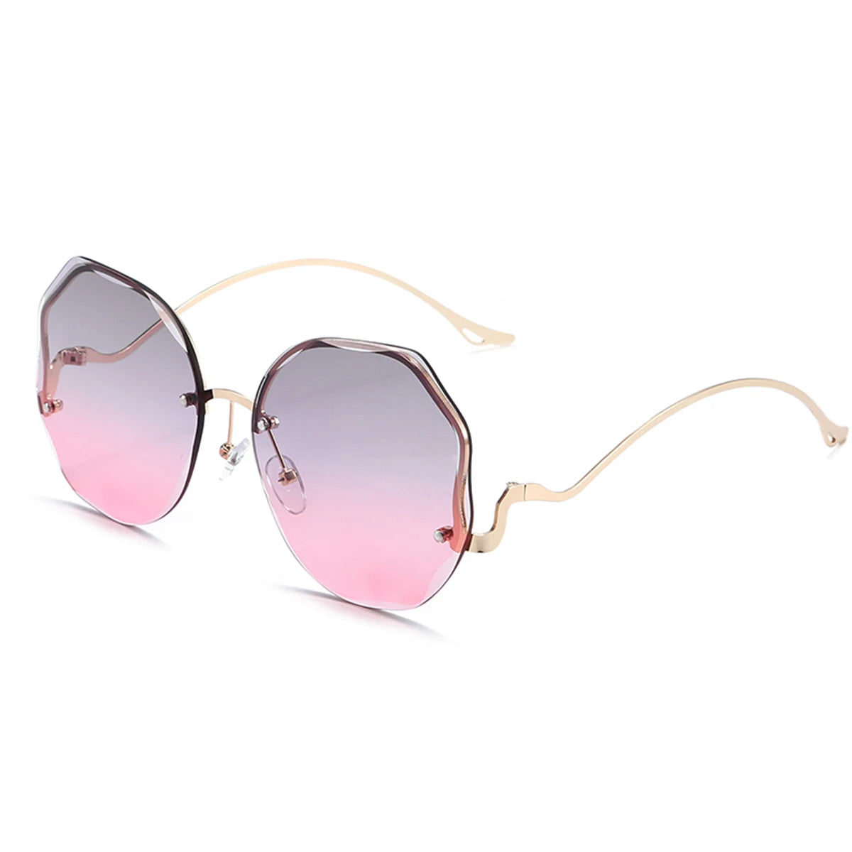 Vintage Oversized Rimless Sunglasses