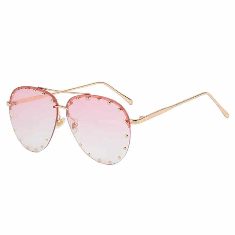 Oversized Vintage Rhinestone Sunglasses