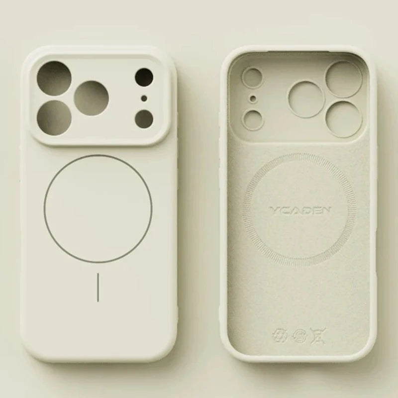 Magnetic Liquid Silicone MagSafe iPhone Case with Soft Skin-Touch Cover