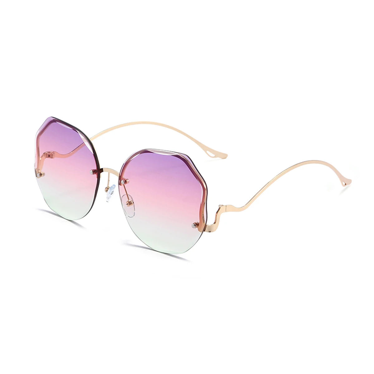 Vintage Oversized Rimless Sunglasses