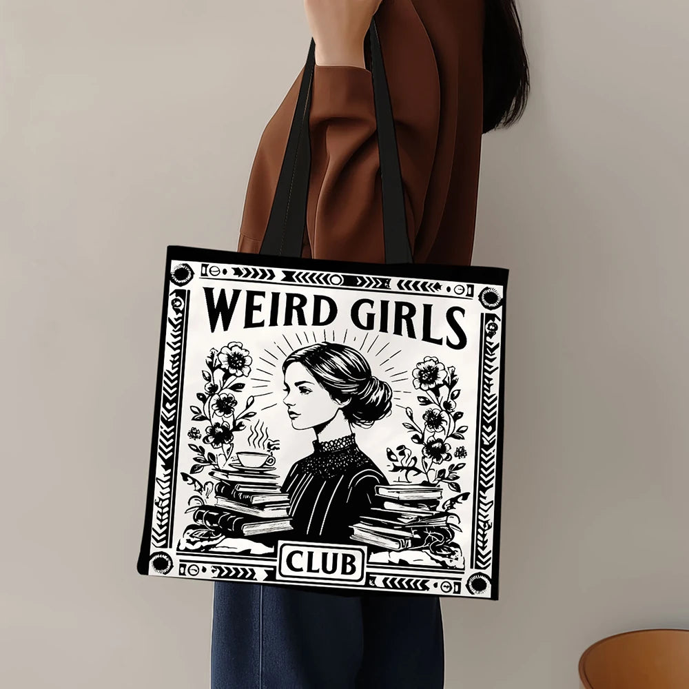1 Pc Weird Girls Club Tote Bag