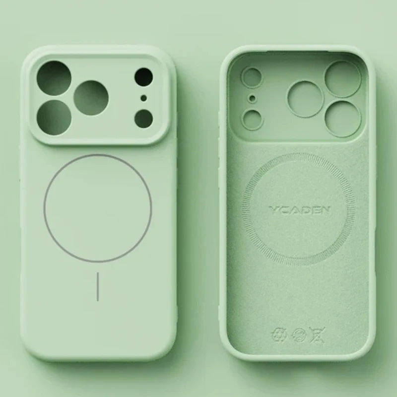 Magnetic Liquid Silicone MagSafe iPhone Case with Soft Skin-Touch Cover