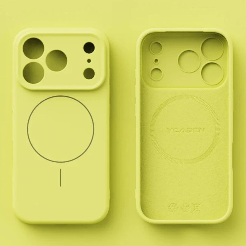 Magnetic Liquid Silicone MagSafe iPhone Case with Soft Skin-Touch Cover