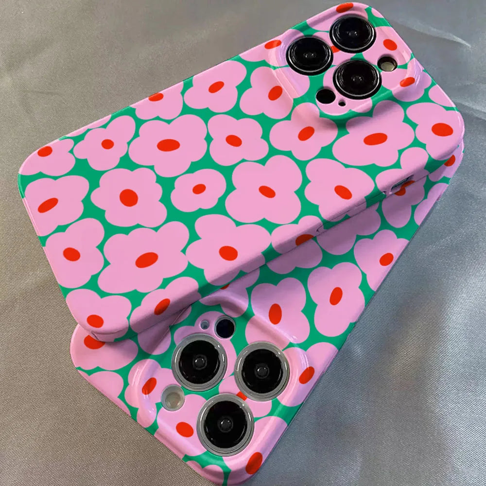 Flower Hard Shell Bumper Case for iPhone