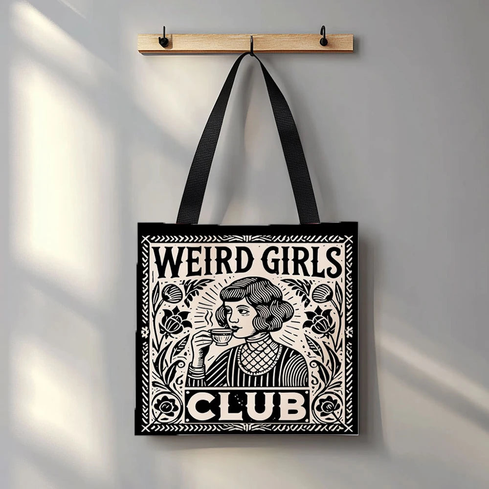 1 Pc Weird Girls Club Tote Bag