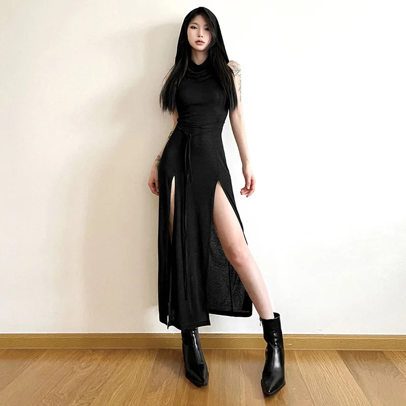 Sahara Hooded Split Maxi Dress