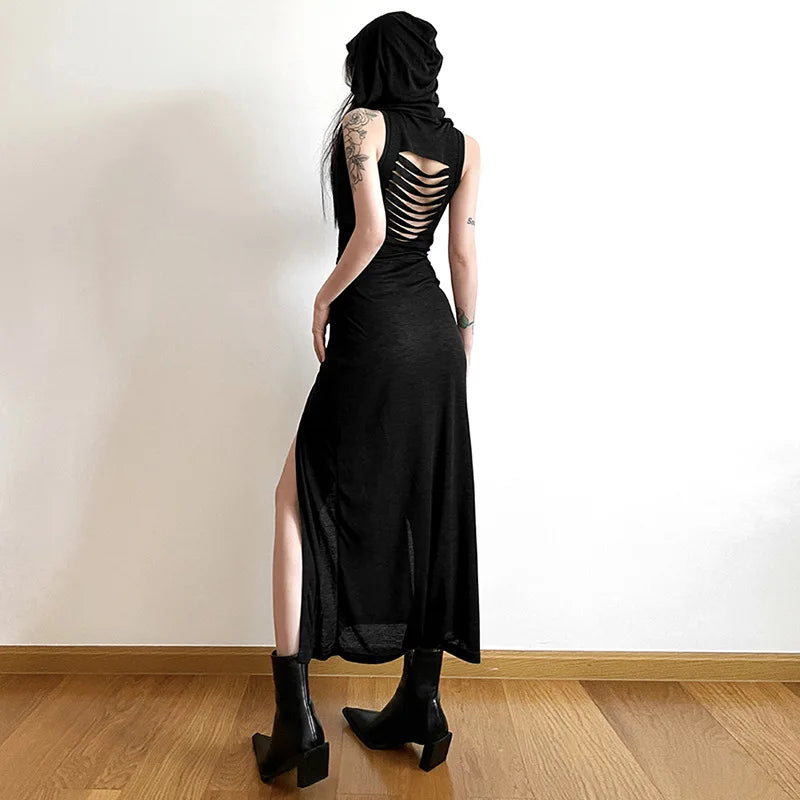 Sahara Hooded Split Maxi Dress