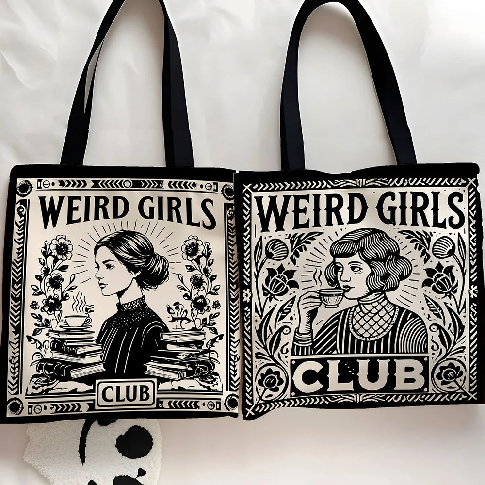 1 Pc Weird Girls Club Tote Bag