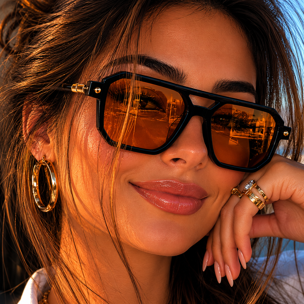 Vintage 70's Inspired Square Sunglasses