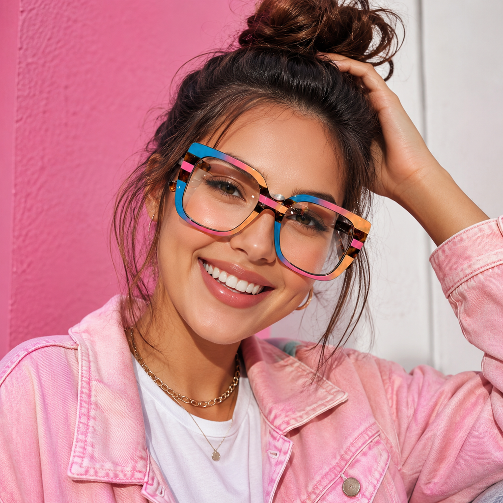 Bold Babe Oversized Square Glasses
